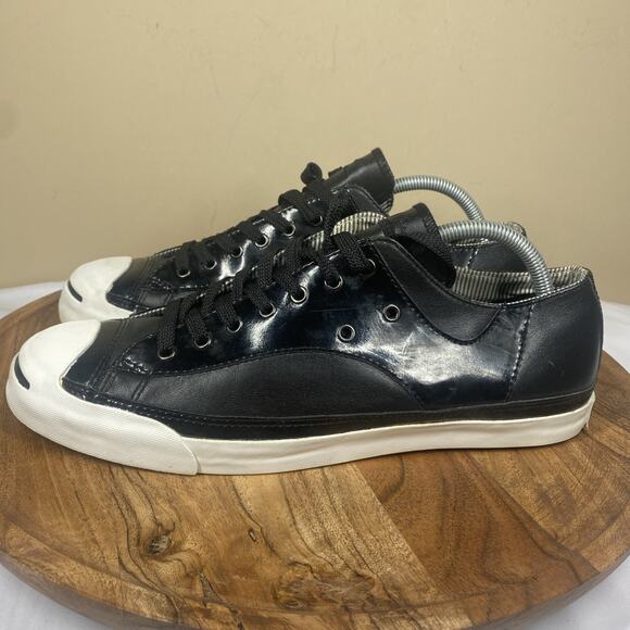 Converse Jack‎ Purcell Low Tuxedo Ox Vintage Sample Mens Size 11 Leather Shoes - Picture 2 of 10